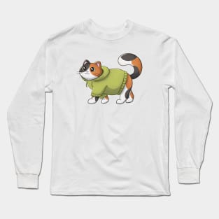 Cute Calico Cat Long Sleeve T-Shirt